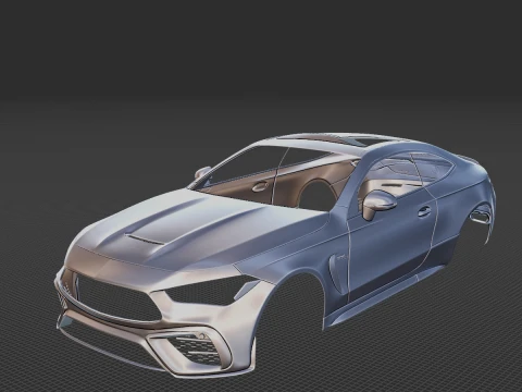 Mercedes-Benz CLE53 AMG Coupe Body STL 3D Model