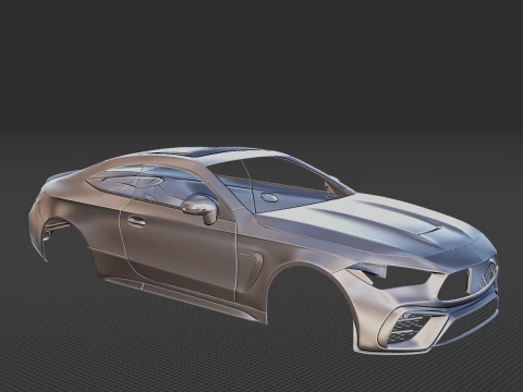 Mercedes-Benz CLE53 AMG Coupe Body STL 3D Model