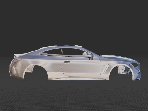 Mercedes-Benz CLE53 AMG Coupe Body STL 3D Model