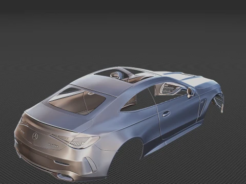 Mercedes-Benz CLE53 AMG Coupe Body STL 3D Model