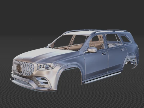 Mercedes-Benz GLS63 AMG 2021 Body STL 3D Model