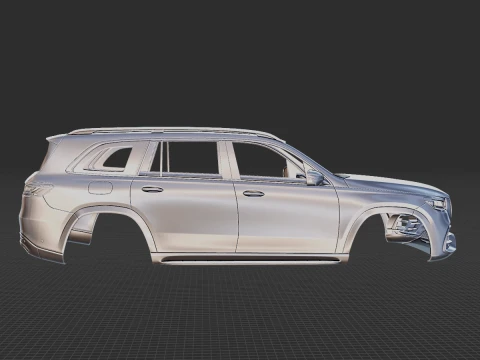 Mercedes-Benz GLS63 AMG 2021 Body STL 3D Model