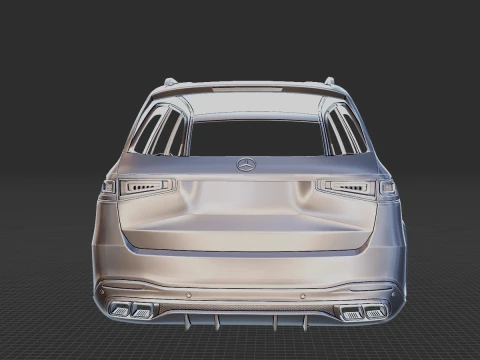 Mercedes-Benz GLS63 AMG 2021 Body STL 3D Model