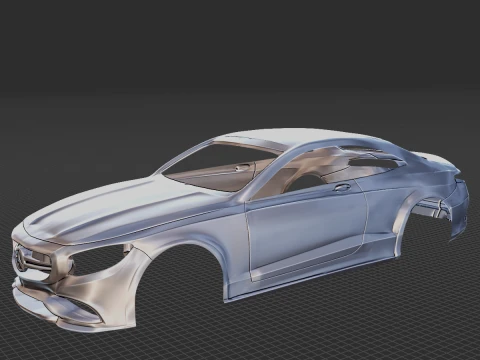 Mercedes-Benz S63 Body STL 3D Model