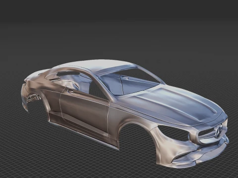Mercedes-Benz S63 Body STL 3D Model