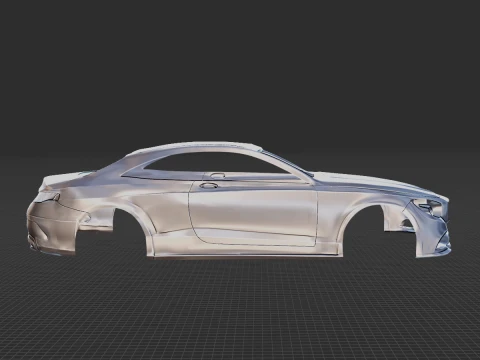 Mercedes-Benz S63 Body STL 3D Model