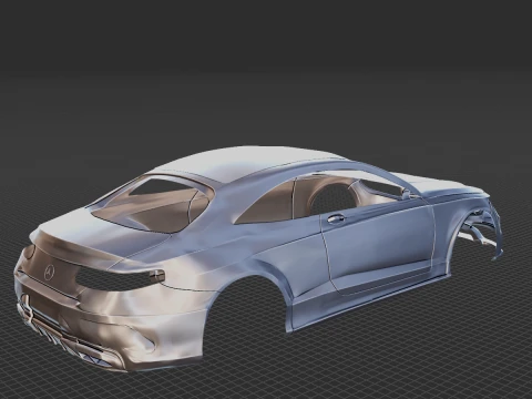 Mercedes-Benz S63 Body STL 3D Model