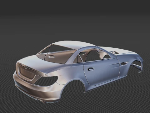 Mercedes-Benz SLK 2012 Body STL 3D Model