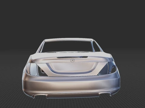 Mercedes-Benz SLK 2012 Body STL 3D Model