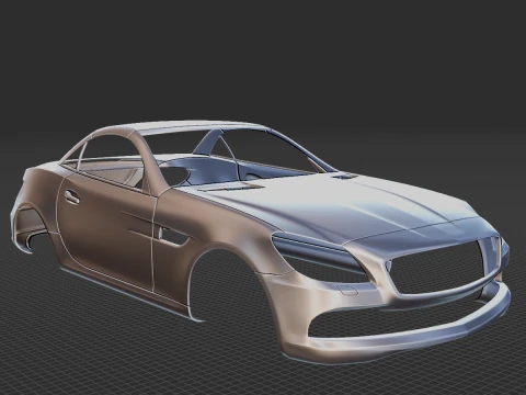Mercedes-Benz SLK 2012 Body STL 3D Model