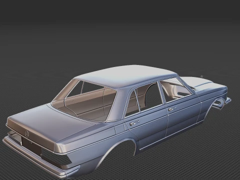 Mercedes-Benz W123 Body STL 3D Model