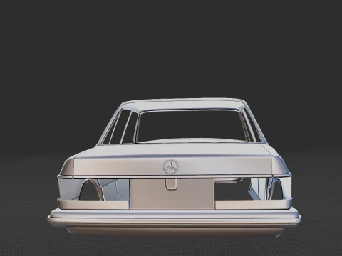 Mercedes-Benz W123 Body STL 3D Model