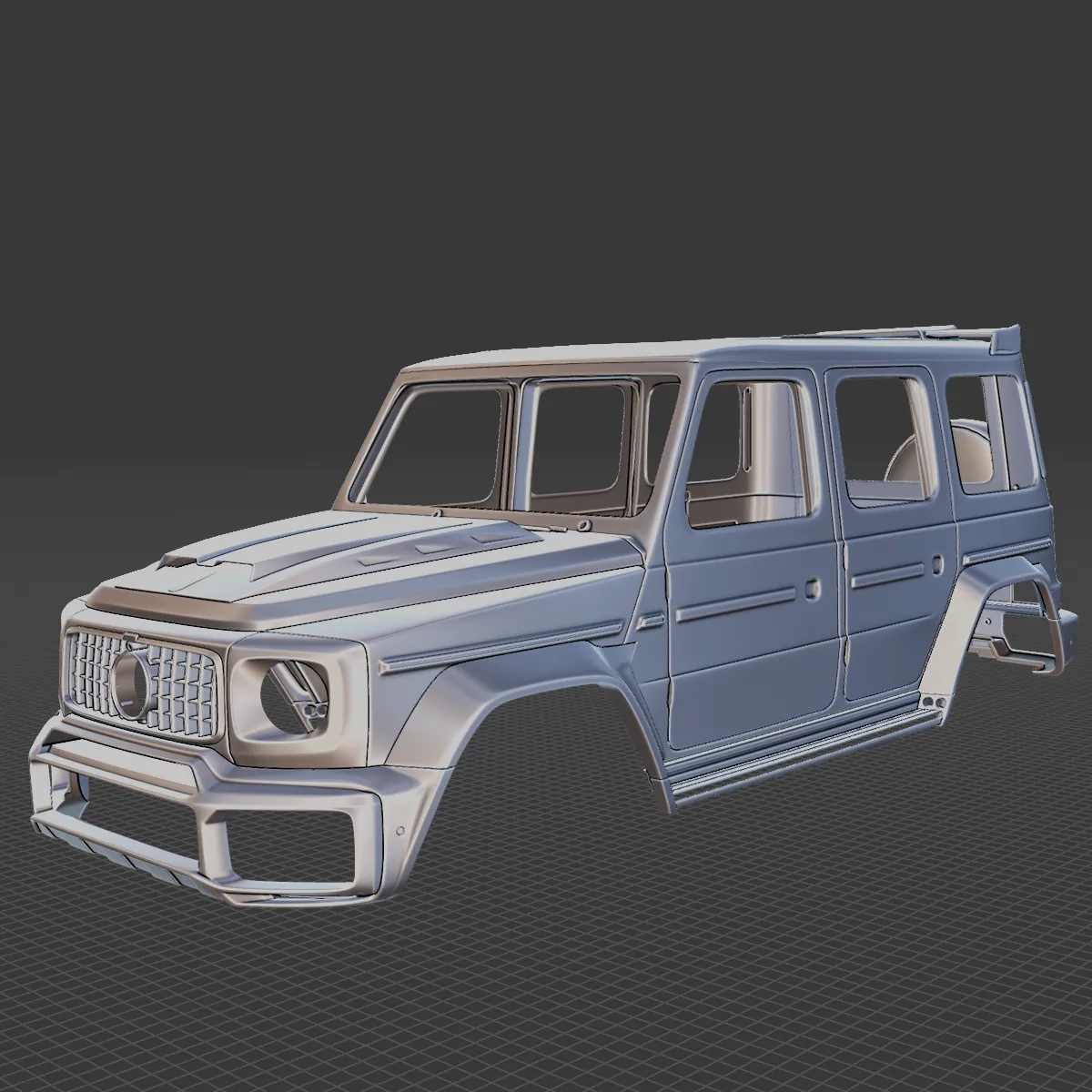 Mercedes-Benz Brabus G 800 Body STL 3D Model .c4d .max .obj .3ds .fbx .stl .blend 