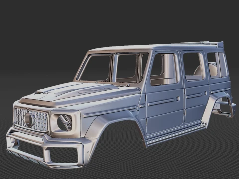Mercedes-Benz Brabus G 800 Body STL 3D Model