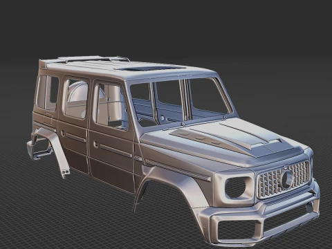 Mercedes-Benz Brabus G 800 Body STL 3D Model