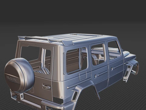 Mercedes-Benz Brabus G 800 Body STL 3D Model