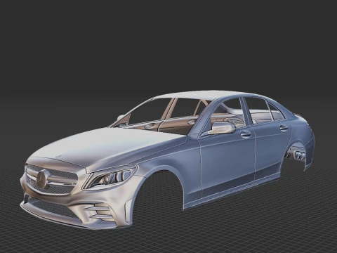 Mercedes-Benz C-Class AMG 4Matic 2019 Body STL 3D Model