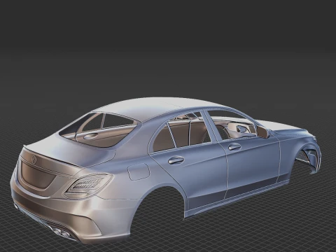 Mercedes-Benz C-Class AMG 4Matic 2019 Body STL 3D Model