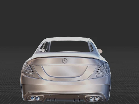 Mercedes-Benz C-Class AMG 4Matic 2019 Body STL 3D Model