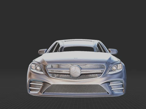 Mercedes-Benz C-Class AMG 4Matic 2019 Body STL 3D Model