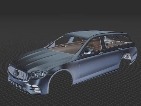Mercedes-Benz E53 AMG Estate 2021 Body STL 3D Model