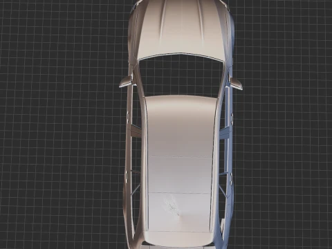 Mercedes-Benz E53 AMG Estate 2021 Body STL 3D Model