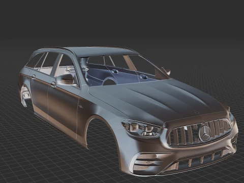Mercedes-Benz E53 AMG Estate 2021 Body STL 3D Model