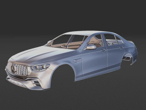 Mercedes-Benz E63 AMG Sedan 2021 Body STL 3D Model