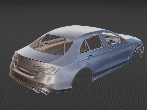 Mercedes-Benz E63 AMG Sedan 2021 Body STL 3D Model
