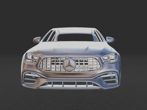 Mercedes-Benz E63 AMG Sedan 2021 Body STL 3D Model