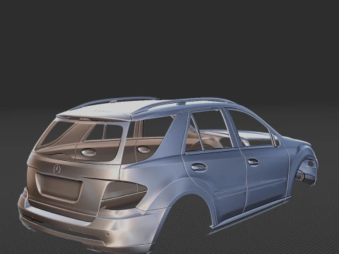 Mercedes-Benz ML Body STL 3D Model