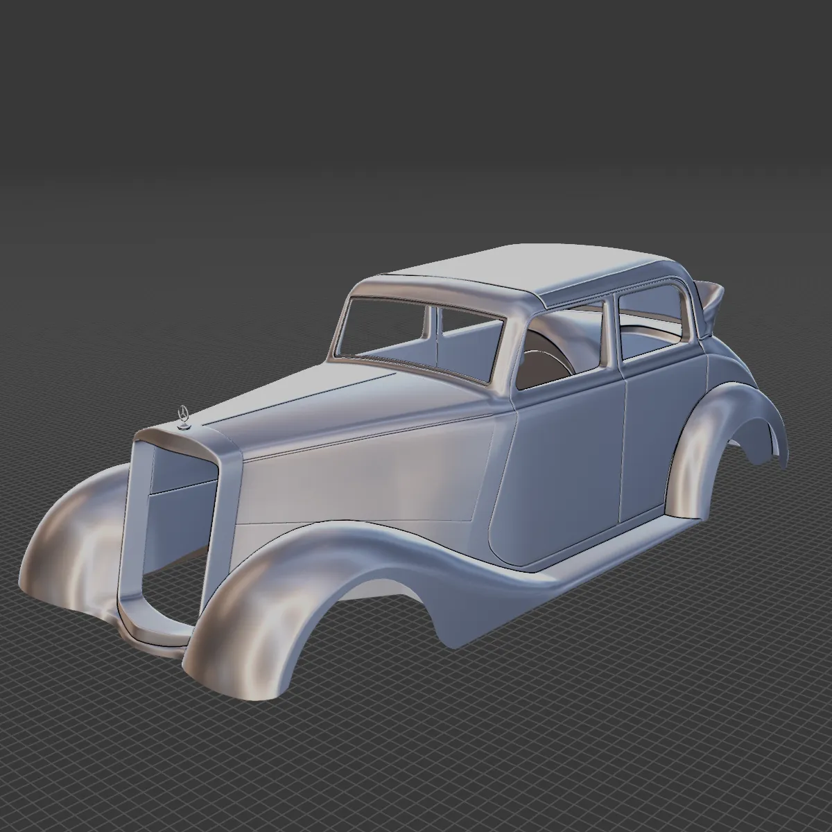 Mercedes-Benz 170V 1936 Body STL 3D Model .c4d .max .obj .3ds .fbx .stl .blend 