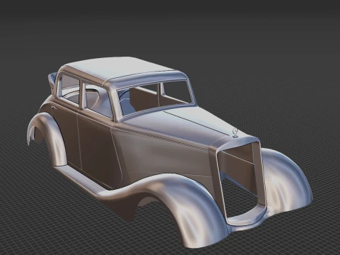 Mercedes-Benz 170V 1936 Body STL 3D Model