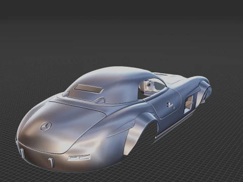 Mercedes-Benz 300 SL Restomod Body STL 3D Model