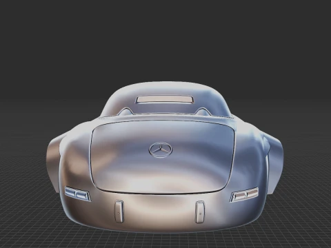 Mercedes-Benz 300 SL Restomod Body STL 3D Model