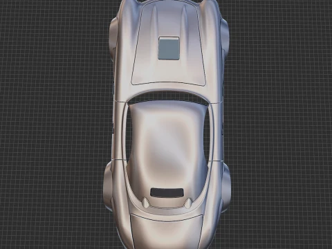 Mercedes-Benz 300 SL Restomod Body STL 3D Model