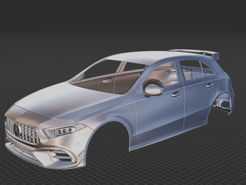 Mercedes-Benz A45 S AMG 2020 Body STL 3D Model