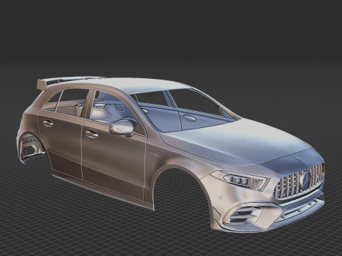 Mercedes-Benz A45 S AMG 2020 Body STL 3D Model