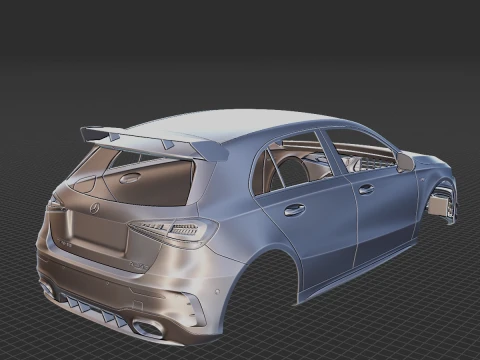 Mercedes-Benz A45 S AMG 2020 Body STL 3D Model