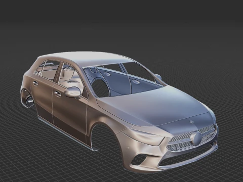 Mercedes-Benz A-Class W177 Body STL 3D Model