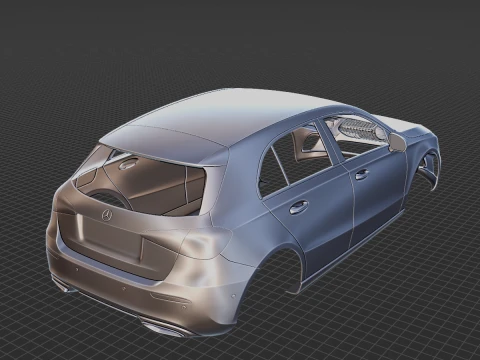 Mercedes-Benz A-Class W177 Body STL 3D Model