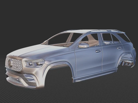 Mercedes-Benz AMG GLE 63 2021 Body STL 3D Model