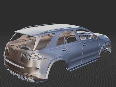 Mercedes-Benz AMG GLE 63 2021 Body STL 3D Model