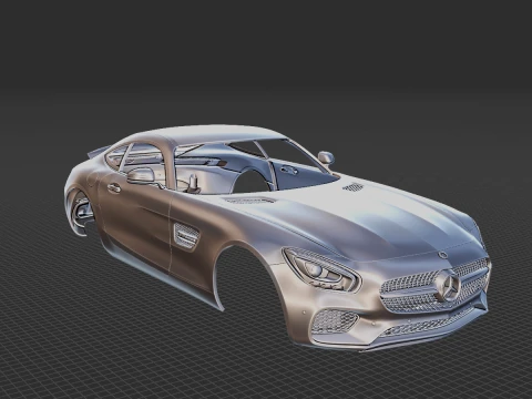 Mercedes-Benz AMG GT 2014 Body STL 3D Model