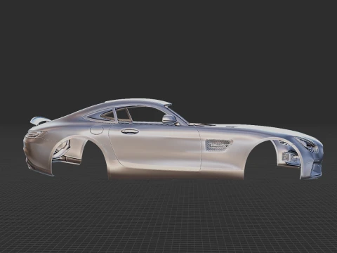Mercedes-Benz AMG GT 2014 Body STL 3D Model