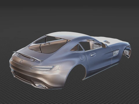 Mercedes-Benz AMG GT 2014 Body STL 3D Model