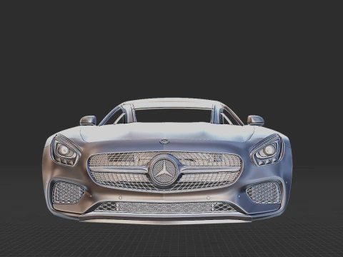 Mercedes-Benz AMG GT 2014 Body STL 3D Model