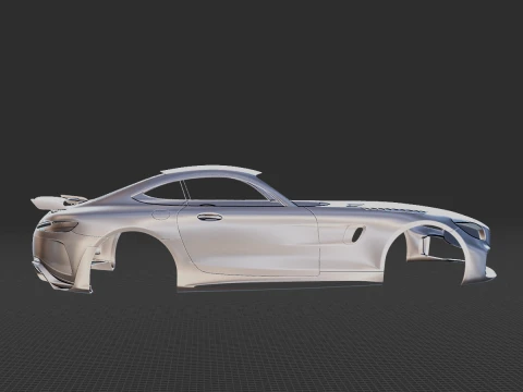 Mercedes-Benz AMG GT-R PRO 2020 Body STL 3D Model