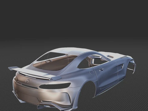 Mercedes-Benz AMG GT-R PRO 2020 Body STL 3D Model