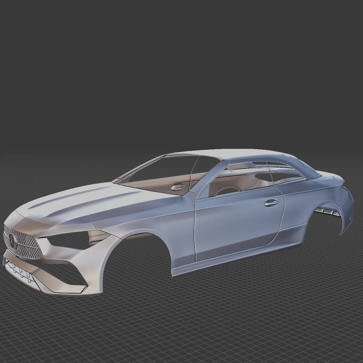 Mercedes-Benz CLE Cabriolet Body STL 3D Model .c4d .max .obj .3ds .fbx .stl .blend 
